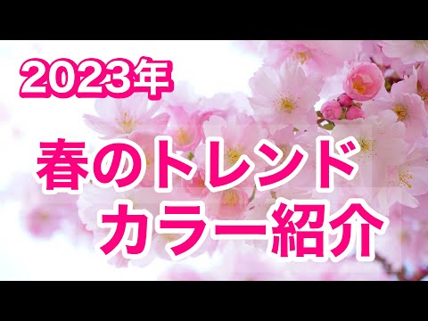 【満開】2023年春のトレンドカラー紹介!
