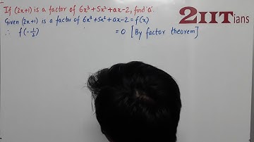FACTORISATION Ex6 Q16 Class X ICSE | IIT JEE  If (2x + 1) is a factor of