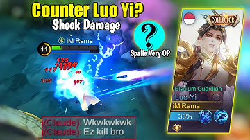 Very Painful !! This Battle Spalle Couter Luo Yi?? Luo Yi Best Build Top 1 Global 2022 - MLBB