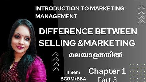 Calicut University I 2nd Sem IBcom BBAI Introduction to Marketing Management I 1st Chapter  I  Part3