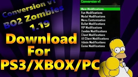 Release| Black Ops 2 - Zombies Mod Menu 1.19: [XBOX/PS3/PC] Conversion v1 [GSC] All Clients Mod Menu