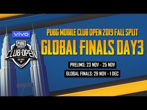 [Hindi] PMCO Global Finals Day 3 | Vivo | Fall Split | PUBG MOBILE CLUB OPEN 2019