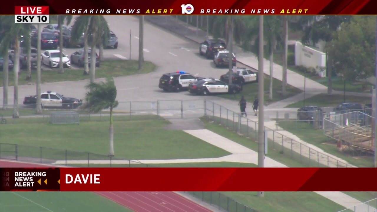 Multiple Davie schools on lockdown after threat - YouTube