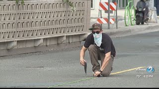Artist begins work on mural in Kakaako on Oahu