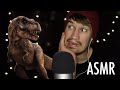 ASMR Whispering Dinosaur Facts to help you fall asleep (Mouth Sounds & Clicky Close-Up Whispers)