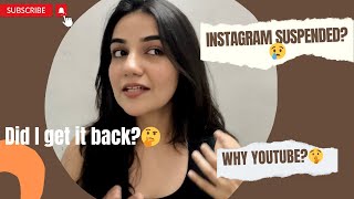 How I got my PERMANENTLY DISABLED instagram account back in 2024| Manasvini Tyagi