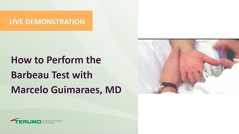 How to Perform the Barbeau Test with Marcelo Guimaraes, MD | Terumo Interventional Systems