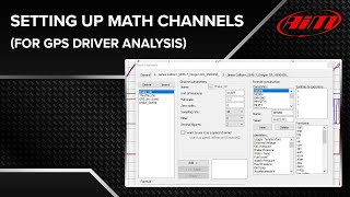 Famous AiM Race Studio Analysis - Creating GPS Math Channels Wealth