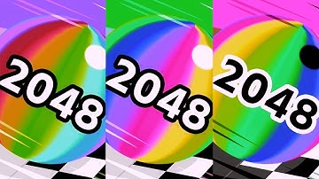 Ball Run 2048 Infinix 🏀 : 3X  ball Colour Run walkthrough , iOS Android New Update ( part : 2194 )
