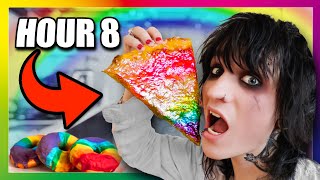 I ONLY ate RAINBOW food for 24 HOURS