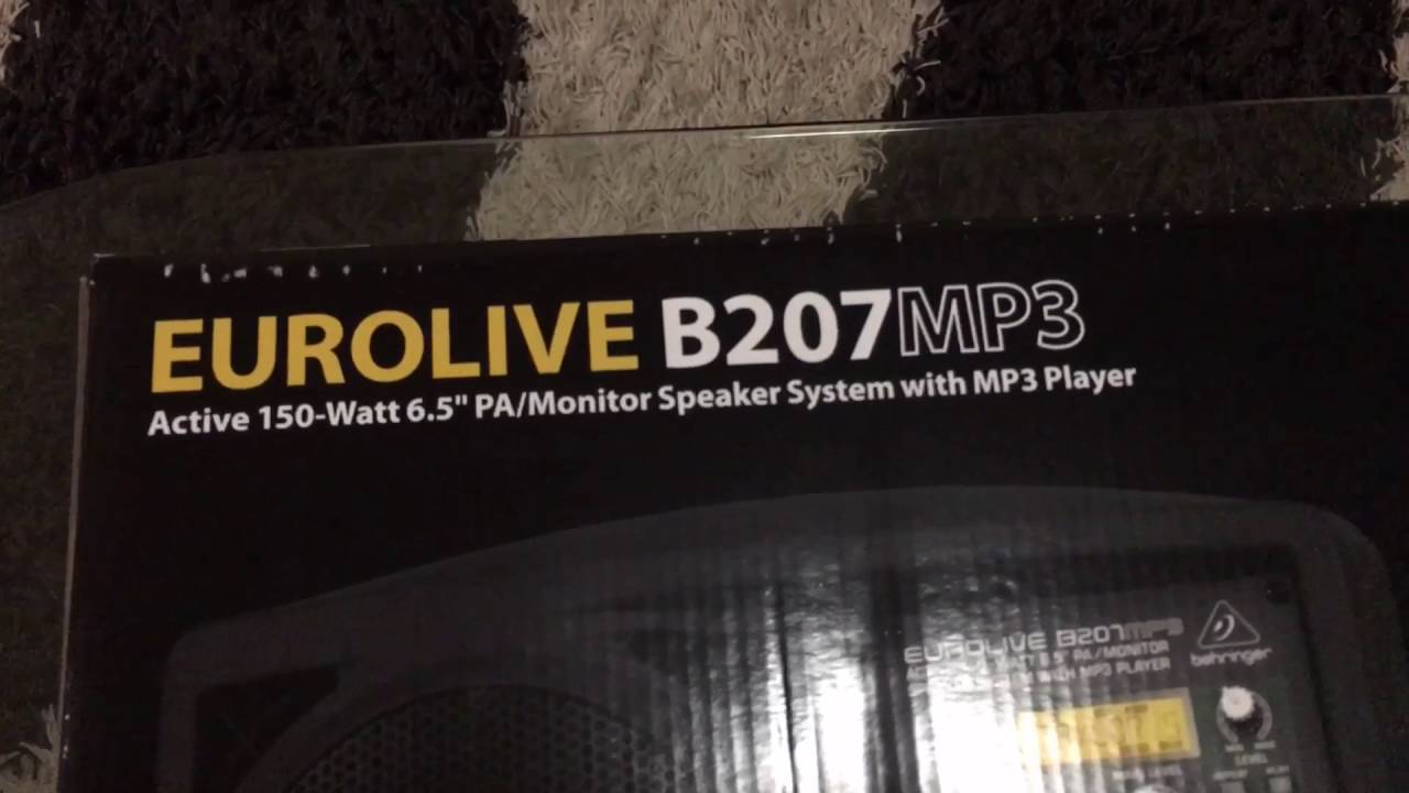 Behringer B207MP3 unboxing YouTube