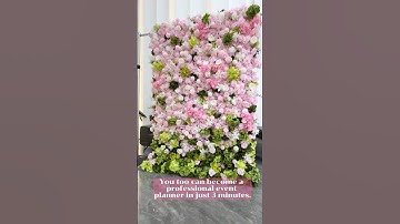 You too can become a professional event planner in just 3 minutes. #wedding #flowerarch
