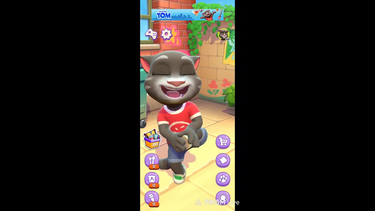 talking tom 2 live #talkingtom #talkingtom2 #trending #live #funnycat #satisfying