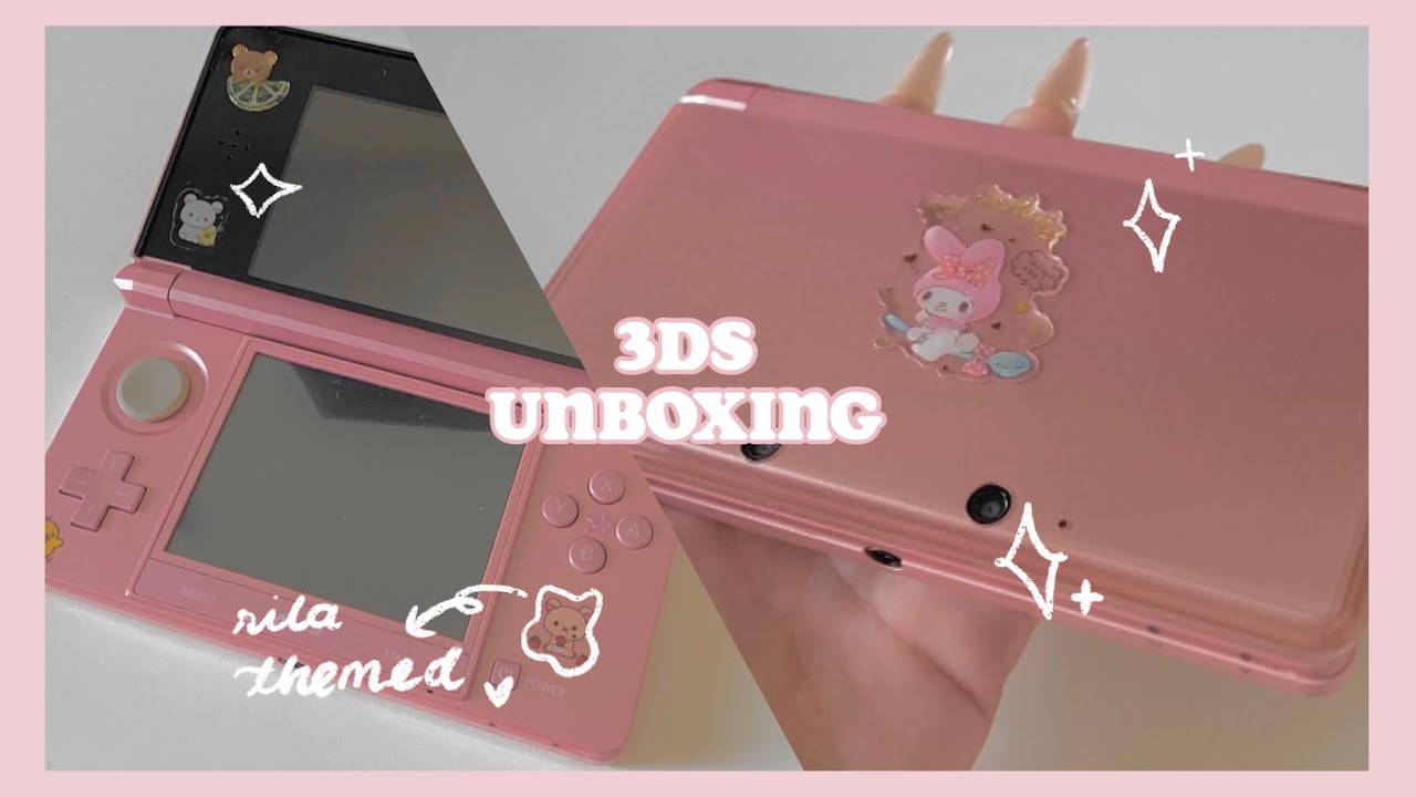 buying a pink nintendo 3DS in 2021 cute + ASMR, decorating 💖 YouTube