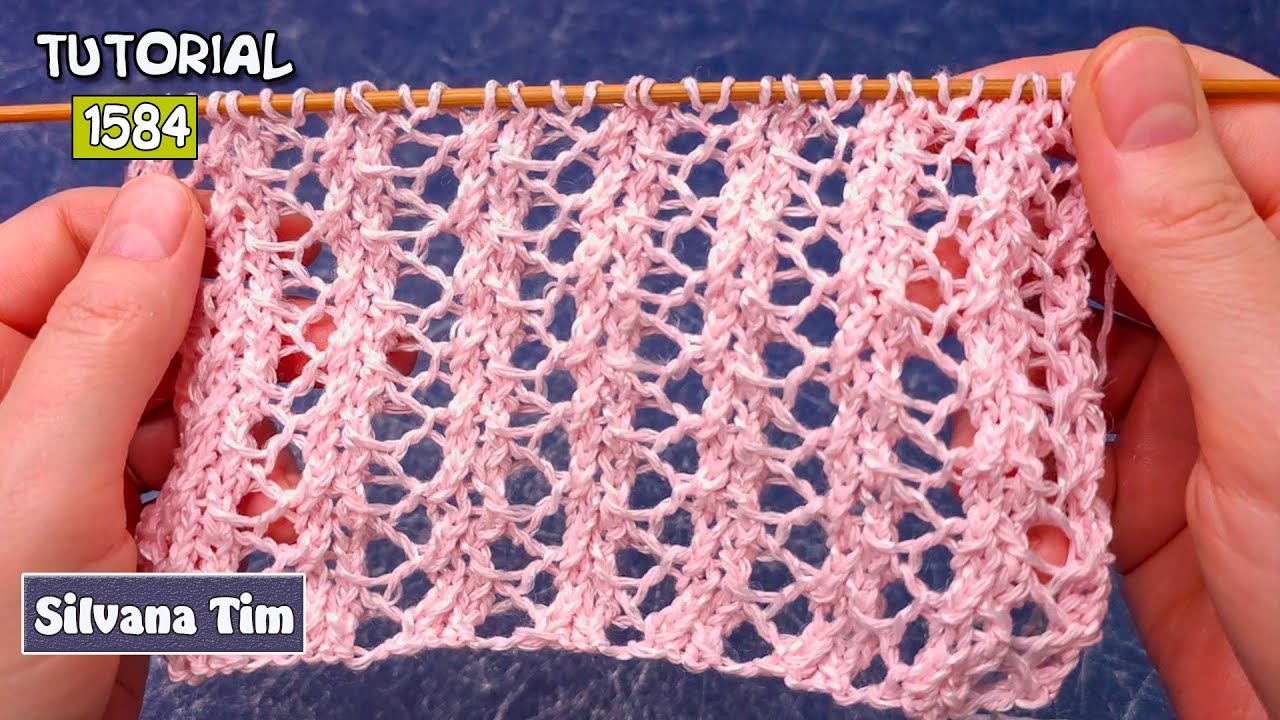 ¡Un patrón de tejido hermoso y MUY FÁCIL Tejido con Dos Agujas! 