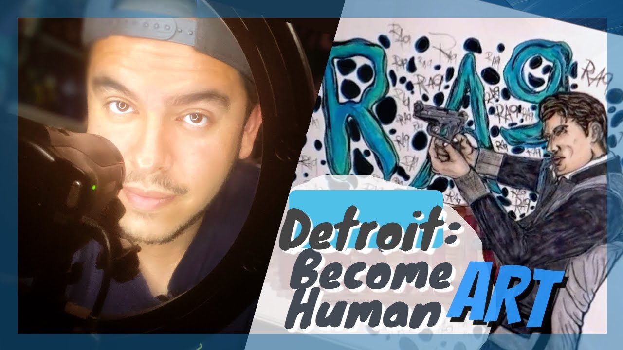 Detroit Become Human Coloring Fan Art Time-Lapse (deviant)