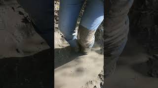 wet and muddy jeans