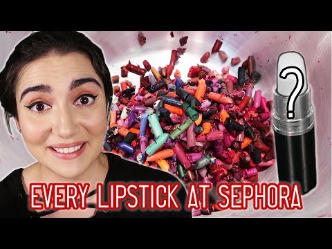 Sephora Cream Lip Stain Liquid Lipstick Swatches. 