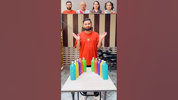 Anaya And Family Funny Bottle Dropping Challenge 😂