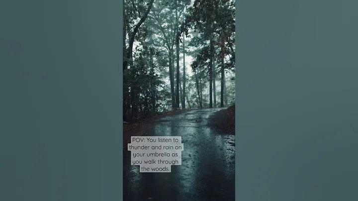 Thunderstorm Walk #asmr #rain #thunder