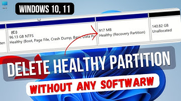 How to delete a recovery partition to expand storage, how to delete healthy partition windows 11,10