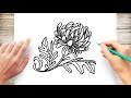 How To Draw Autumn Chrysanthemum Step by Step