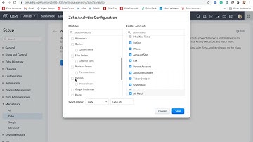Zoho CRM & Zoho Analytics Integration