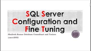 #sqlserver #finetuning and #configuracion along with #bestpractices - I  #hardening #sqlserver2017