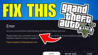 Fix Error Occurred While Authenticating With Rockstar Games Services - 2026