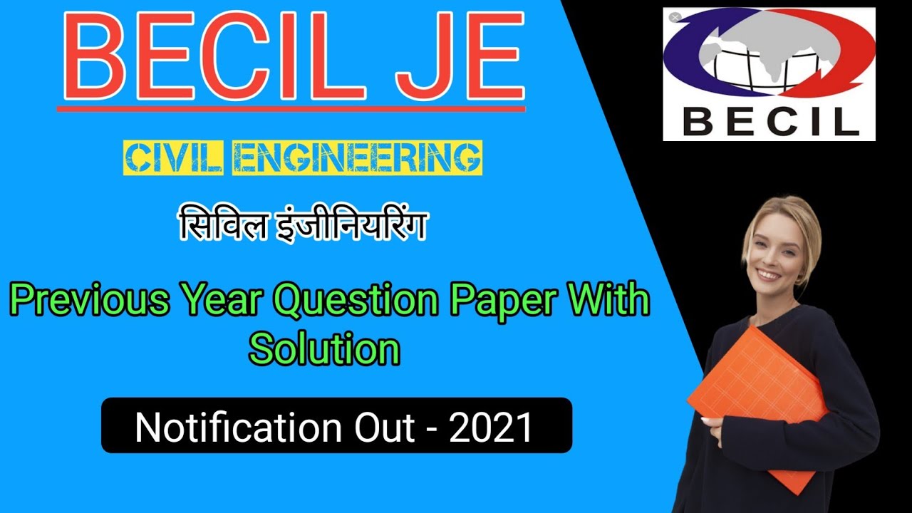 BECIL JE Civil Previous Year Question Paper | BECIL JE Previous Year Question Paper