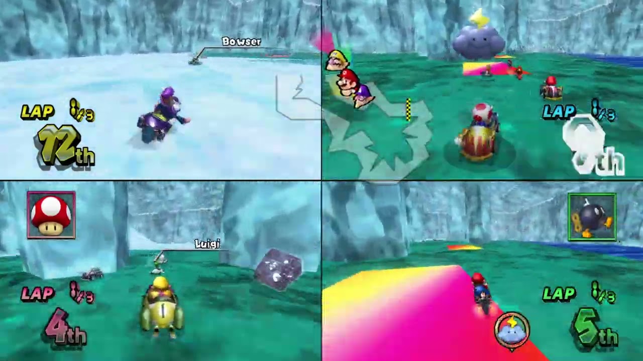 Mario Kart Wii Custom Tracks (History) ✦ 4 Players #801 (3 Tracks) 150cc