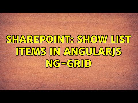 Sharepoint: Show list
