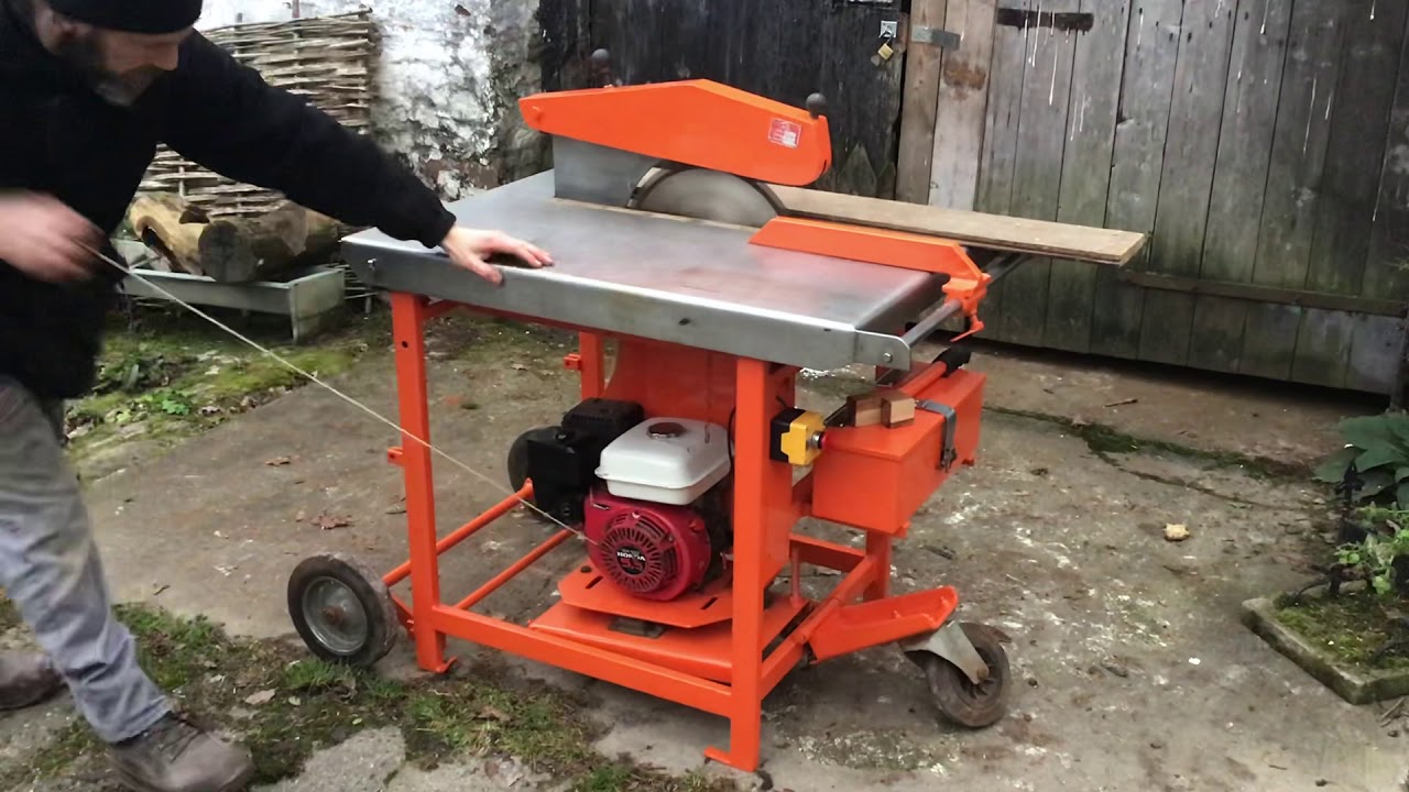 Red Band WS400SP petrol table saw - wilderness rip timber wood saw - video 1