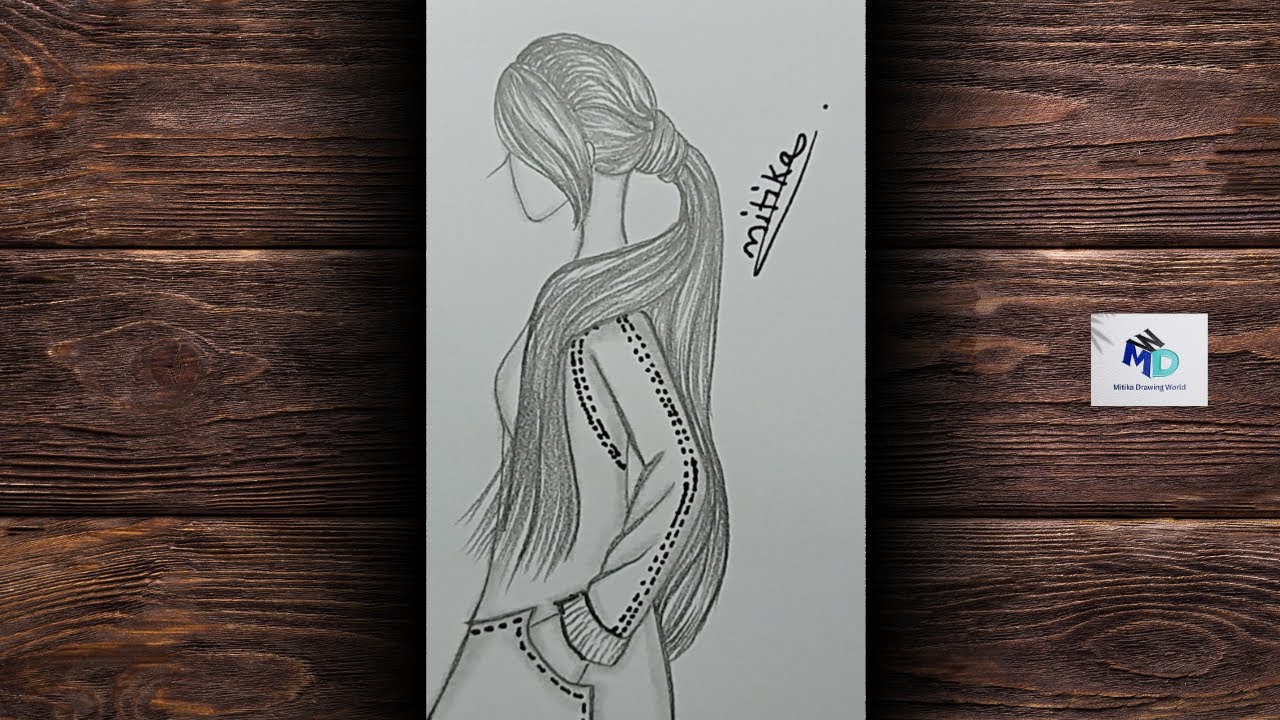 How To Draw A Girl Step By Step For Beginners||Drawing A Easy Girl