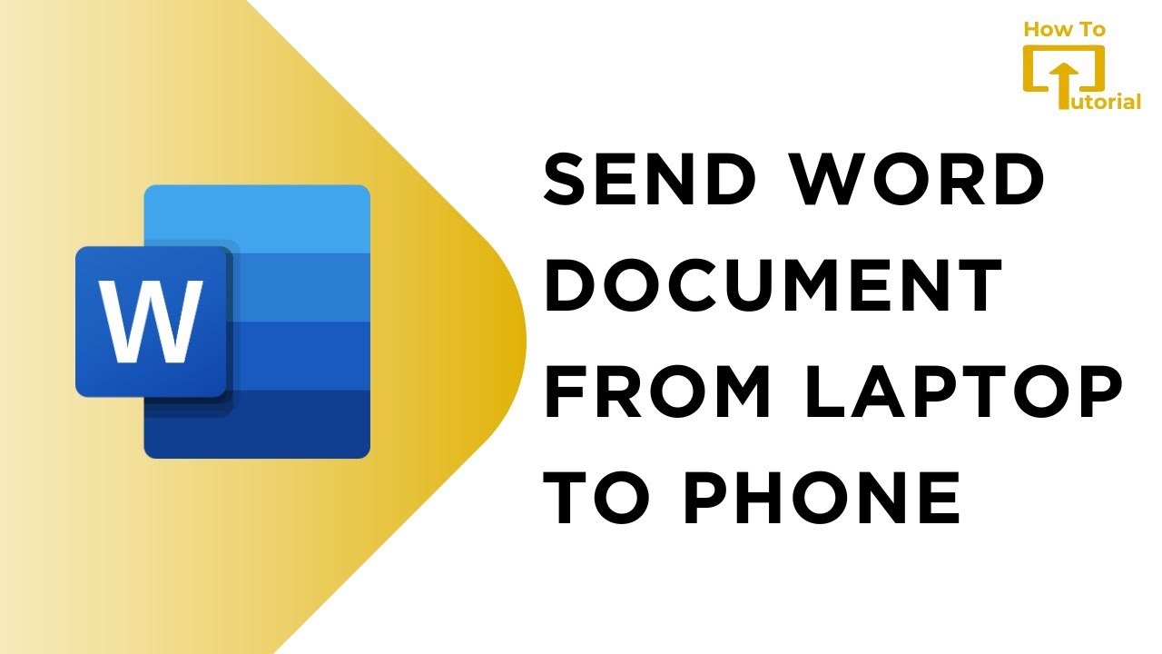 How To Send Word Document From Laptop To Phone YouTube How To Send Word Document From Laptop To Phone YouTube