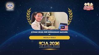 #ICIA2026 #InventorWannabe2026 Aydan Ukail Bin Muhammad Safarel as Nicola Tesla