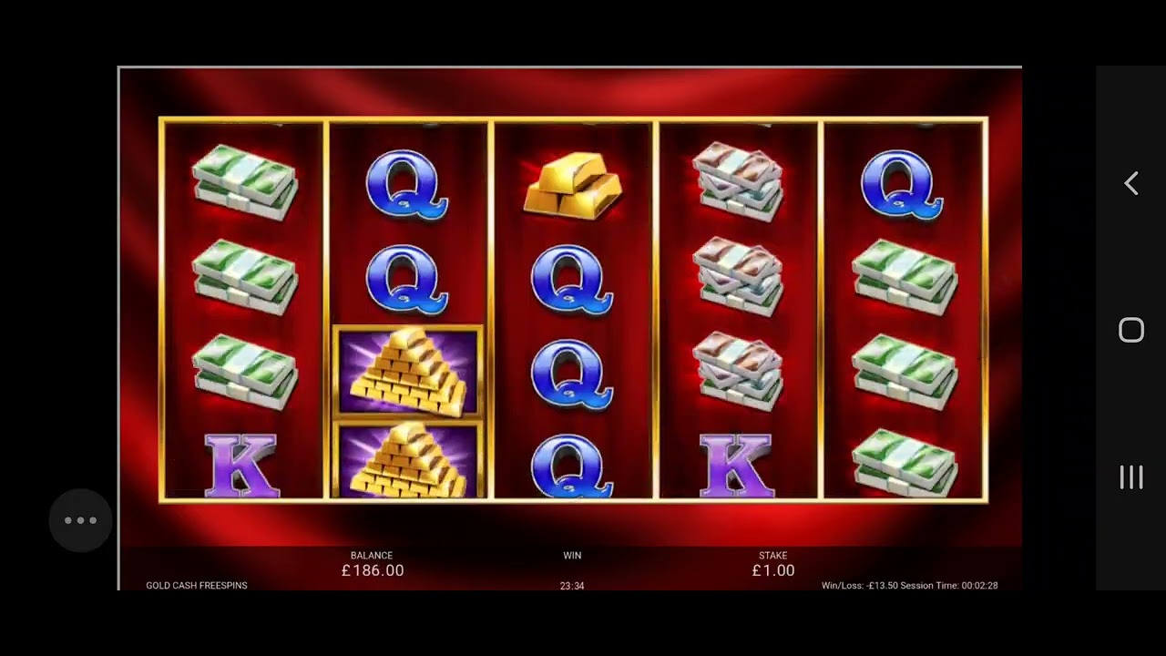 gold cash free spins - 5 spins then gambled for 10 spins - YouTube