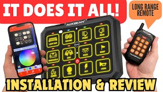 New Switch Panel AUXBEAM AR1200 RGB Multifunction Bluetooth & Remote LED Install and Review