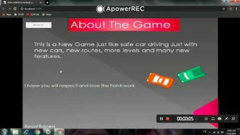 Car game made using Construct 2 by Rakshit Tank