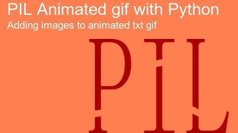 Cartoon animated gif with Python