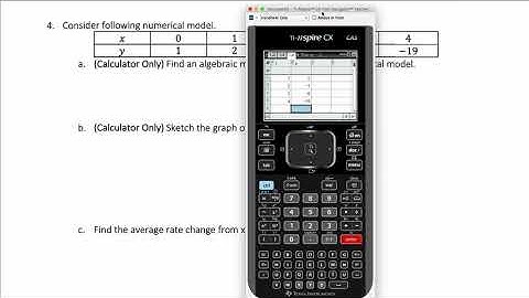 Find a Quadratic Regression Model for Data, Find Average Rate of Change