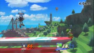 Sonic Vs Yoshi Ssb4 For Glory