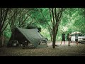 Three Korean Women Camping YouTubers With Rainy Camping Three Korean Women Camping YouTubers With Rainy Camping