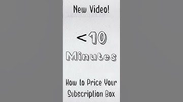 Learn How to Price Your Subscription Box in Less Than 10 Minutes - SUBTA #shorts
