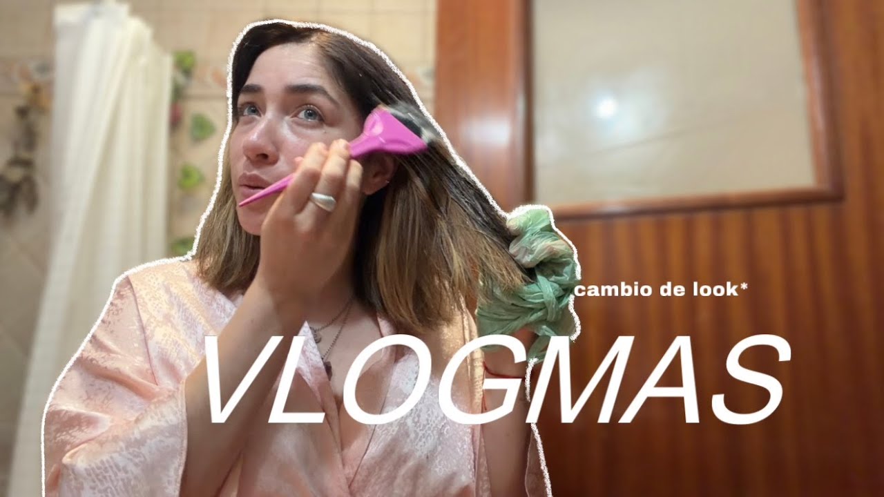 VLOGMAS 5 & 6 ~ CAMBIO de look en casa ✨👱🏻‍♀️✂️