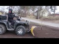 Polaris ATV with rubber blade