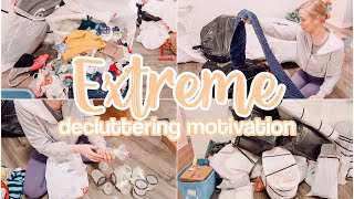 EXTREME DECLUTTER AND ORGANIZE  // CLEANING MOTIVATION // CLEAN WITH ME // DECLUTTERING MOTIVATION