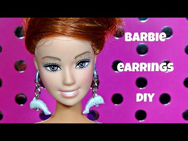 DIY  How to Make EASY Doll Earrings  Quick Craft  YouTube