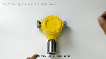 AG200 AG311 AF111 ANR S Fixed Gas Detectors RS485 Wiring Guide