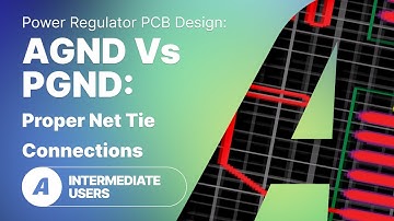 AGND vs PGND: Proper Net Tie Connections in Power Regulator PCB Design
